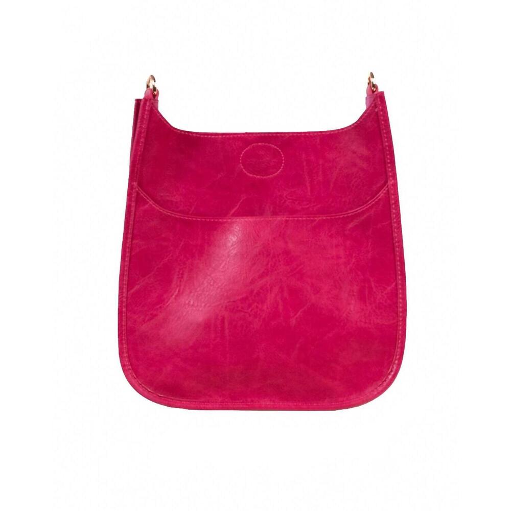 NEW AHDORNED women's mini vegan messenger bag in pink